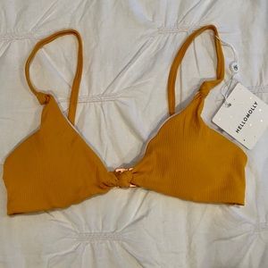 Hello Molly ribbed bikini top